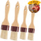 Pastry Brushes for Baking, Basting Brush with Boar Bristles and Beech Hardwood Handles, Culinary Oil Brush (1/1.5-4PCS)
