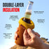 Bottle Cap 2-in-1 Cozy 12 oz, 16oz+ Can and Bottle Sleeve - Insulated Fits Cans, Bottles & Coffee Cups. Keeps Drinks