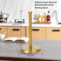 Paper Towel Holder Stand with Sturdy Base - Fits Standard and Jumbo Sized Paper Towels, Countertop, Gold