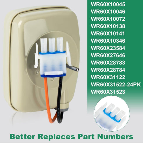 Romalon Upgraded WR60X10141 Refrigerator Evaporator Fan Motor, Compatible with GE & Hotpoint Refrigerators