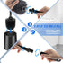 AONEZ Set, 2 Pack Toilet Brush and Holder Long-Handle Toilet Brush, Non-Slip Grip, Nylon Bristles, Deep Cleaning