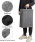 Chrislley 45L Slim Laundry Hamper, Narrow Laundry Basket with Handle, Foldable Dirty Clothes Portable Skinny Hamper