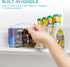 Vtopmart Clear Plastic Pantry Organizer Bins - 6 PCS Food Storage Bins with Handle for Refrigerator, Kitchen,