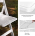 Allpop 550LB Commercial Set Resin Folding Chair with Vinyl Padded Seat, Capacity, Chair for Party Wedding Picnic
