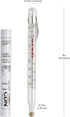CDN Candy & Deep Fry Thermometer, 8" Durable Lab Glass, Non-Mercuric, Dual-Scale, 75–400°F Range