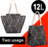 iknoe Insulated Lunch Bag for Women, 9L Foldable Cooler Bag with Pockets, Leakproof & Portable for Picnic, Office,