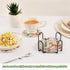 SDMKA 6 3.9 Inch Cute Forest Fox Pcs Cotton Woven Coasters with Holder - Absorbent Drink Coasters - Ideal for Coffee