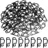 Vikdio 30 Pcs Black Gutter Hooks for Christmas Lights, Holiday Light Clips for Fixing Outdoor String Lights on