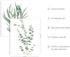 HAUS AND HUES Set of 4 Botanical Plant Wall Art Prints - Floral Kitchen Decor, Eucalyptus Leaves (11x14, UNFRAMED)