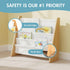 4-Tier Humble Crew Kids Bookshelf, Front-Facing Book Display Organizer, Montessori Toddler Bookcase for Playroom