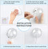 VIS'V Small Shower Suction Cup Hooks, Heavy Duty, Removable and Reusable, Clear, 2 Pcs