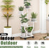 4 Plant Stand Indoor Outdoor Tier Flower Holder with Wheels Metal Plant Shelf Corner Display Rack Multi Plants Sheleves