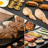 Cast Iron Reversible Grill/Griddle Set: Pre-Seasoned Non-Stick with Press, Scraper & Mitts for Indoor Outdoor Cooking