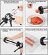 Usluole 1.5LB 5 Nozzles 2 Jerky Gun for Ground Meat, Beef Jerky Gun Kit with Stainless Steel & Brushes, Professional