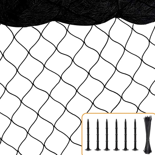 BSTPCOO Bird Netting for Chicken Coop, 25'x50' with 2.4" Square Mesh Poultry