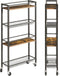 YMYNY Slim Kitchen Storage Rolling Cart, 4-Tier Utility Cart on Wheels, for