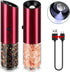 Vzaahu Gravity Electric Pepper and Salt Grinder Set of 2 - Rechargeable, Adjustable Coarseness, Stainless Steel with