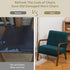 NICEEC Dark Teal Spandex Mid Century Chair Covers Stretch Accent Chair Slipcovers with Arms Super Soft Modern Arm Chair