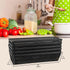 Fodofodo 4PCS (12 3 2 Inches,Grey) Drawer Organizer for Kitchen,Utensil Mesh Drawer Organizer with Interlocking Arm