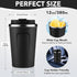 12 oz 8 Pack,Reusable Drinks(Assorted,8 Set) Volhoply Double Wall Insulated Vacuum Travel Coffee Mug with Flip Lid Bulk