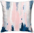Nebra Abstract Blush and Blue Throw Pillow Covers, Cozy Square Pillowcases for Bed Couch Sofa Living Room Cushion Cover