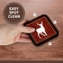 3D Rose Buffalo Plaid Buck Soft Coasters, Multicolor
