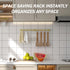 ROTHLEY Stainless Steel Hanging Pot Rack Hanger - 23.7 Inch Heavy Duty Pot Bar Rack