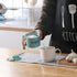 ONTUBE Ceramic Sugar Bowl with Lid and Spoon, Porcelain Sugar Pot, 8oz (Turquoise)