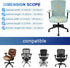 Office Chair Covers Set, Universal Protective Stretchable Chair Seat Covers, Desk Chair Armrest Covers, Slipcovers Pads