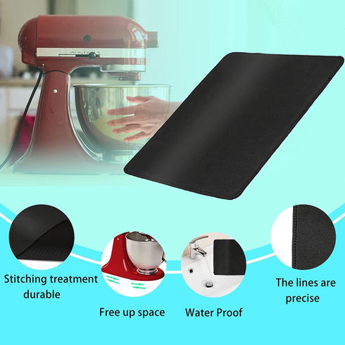 Heat Resistant Mat for Air Fryer, Countertop Protector for Kitchen Appliances with Sliding Function, Coffee Maker Mat