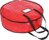 ProPik Christmas Wreath Storage Bag 24" - Heavy Duty Container with Tear Resistant Material, 24” X 8” (Red)