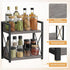 Giikin 2 Tier Countertop Shelf Organizer - Grey Desktop Coffee Organizer, Spice Rack for Kitchen