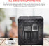 AOZBZ Coffee Maker Cover, Waterproof Cotton Cloth Dust Cover with 2 Storage Bags, Washable, Black