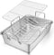 E-far Roasting Pan - 16 x 11.5 Inch Stainless Steel Turkey Roaster with Rack, Deep Broiling Pan, Easy Clean