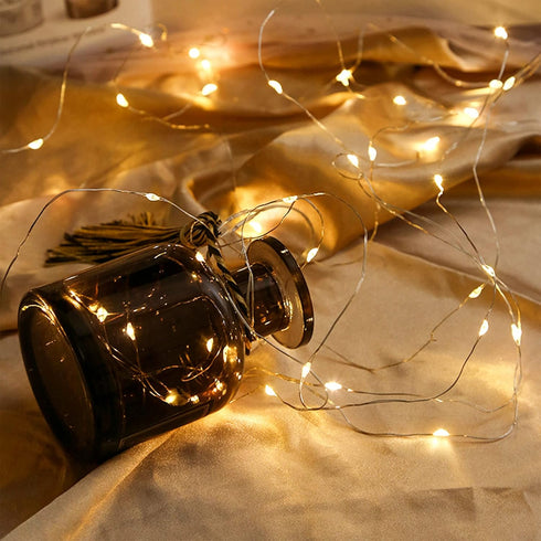 24 Pack 7 20 WATERGLIDE Fairy Lights Battery Operated (Included), ft LED Mini String Lights, Waterproof Silver Wire