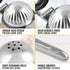 Zulay Kitchen Lemon Squeezer Stainless Steel - Heavy Duty Manual Citrus Press and Lime Squeezer