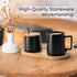 Set MIAMIO - Sugar and Cream Serving with Lid and Spoon/Ceramic Coffee Bar Accessories - Microwave & Dishwasher Safe