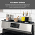 30" StoveShelf Deluxe Length Black Magnetic Shelf for Kitchen Stove - Extra Strength Double Magnets - Kitchen Storage