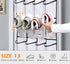 24 MISSLO Over The Door Shoe Organizer Large Mesh Pockets, White