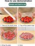 Fresh Keeping Film Store Container Organizers with 100 Stretchable Plastic Wrap, Wall Mounted No Drilling Shower Cap
