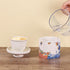 Counter, Butter Crock with Water Line, Ceramic Butter Keeper for French Butter Dish with Lid for Spreadable Fresh