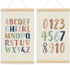 foedor Alphabet Poster Framed for Kids toddlers,Nursery Playroom Wall Decor Poster Hanger Frame,Hanging