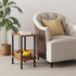 2-Tier UTBT105F VIMBER Side Table with Charging Station, End Tables with USB Port and Outlets, Nightstands with Storage