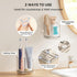 3 Countertop/Kitchen/Office Toothbrush Holders for Bathrooms, Slots Detachable Toothbrush Holder Wall Mounted