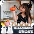 50 Beeveer Pcs Halloween Mini Ghosts Figurines Resin Tiny Ghosts Spooky Small Miniature Figures Tiered Tray Decor