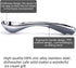 Heavy Duty Ice Cream Scoop, Commercial Antifreeze-Metal Scoop with Hook, Professional Easy-Grip Unbreakable (Silver)