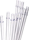 Dakoufish 9 Inch Clear Reusable Plastic Drinking Straws, Set of 12 with Cleaning Brush for Mason Jars