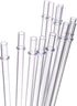 Dakoufish 10 Inch Clear Reusable Thick Plastic Drinking Straws - Set of 12 Pcs for 16 oz & 30 oz Mason Jar Tumblers