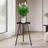 (11.8"x20") KINNARY Tall Plant Stand, Mid Century Wood Indoor Plant Stand Black Plant Table for Flower Pots, Metal