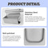 2PCS 12.4 Inches Cabinet Door Paper Towel Holder Camper Under Sink Paper Towel Storage and Dispenser for Kitchen